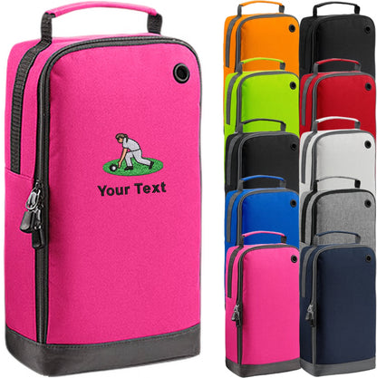 Bowls Girl Personalised Embroidered Shoe Bag