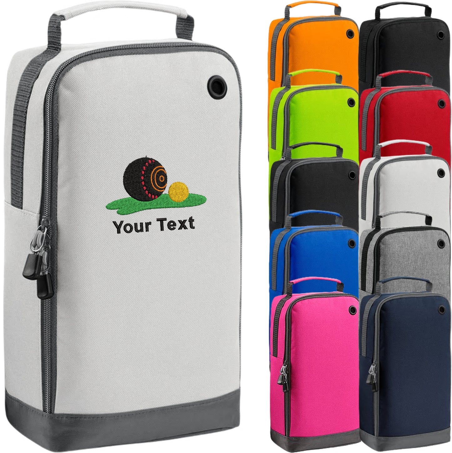 Bowls Logo 1 Personalised Embroidered Shoe Bag