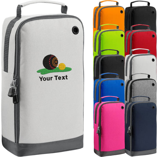 Bowls Logo 1 Personalised Embroidered Shoe Bag