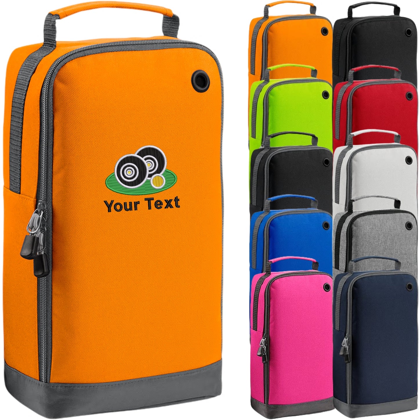 Bowls Logo 2 Personalised Embroidered Shoe Bag