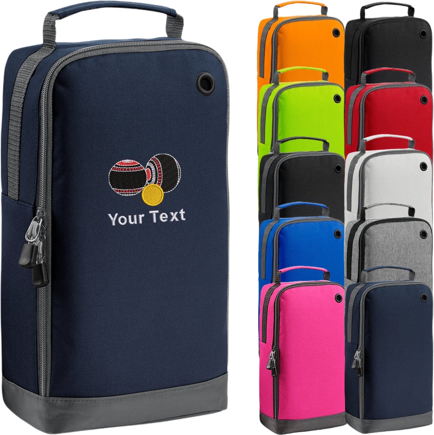 Bowls Logo 4 Personalised Embroidered Shoe Bag