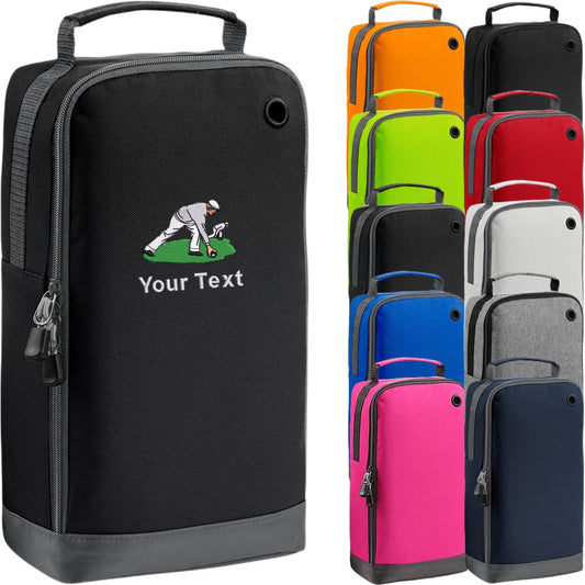 Bowls Men Personalised Embroidered Shoe Bag