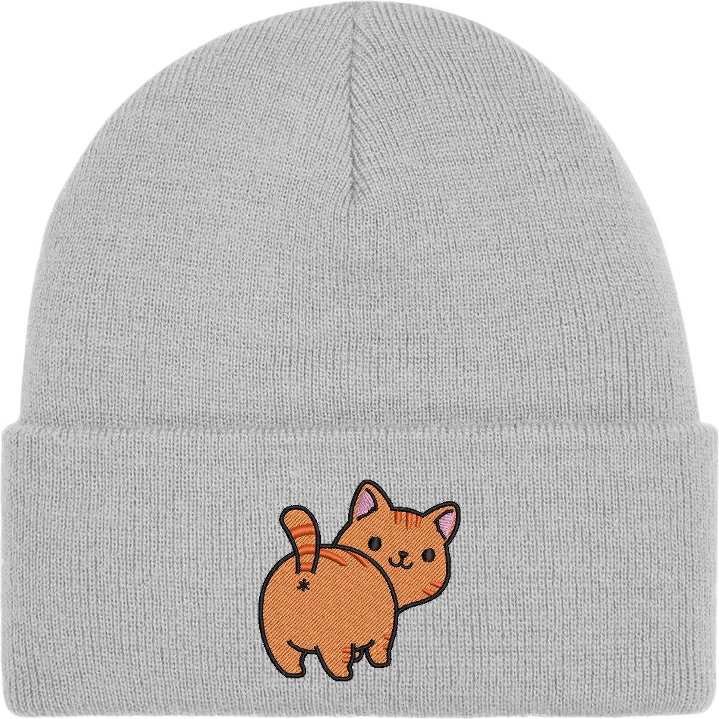 Booty Cat Embroidered Beanie Hat