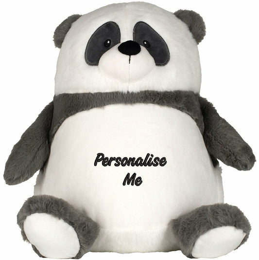 Personalised Embroidered Mumbles Chunky Panda Soft Toy
