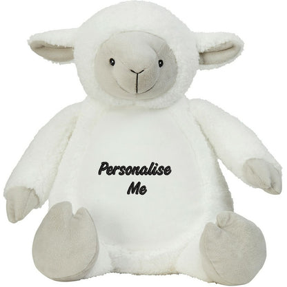 Personalised Embroidered Mumbles Lamb Soft Toy