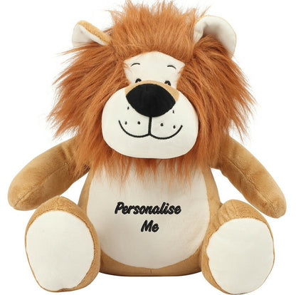 Personalised Embroidered Mumbles Lion Soft Toy