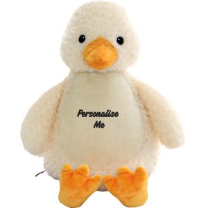 Personalised Embroidered Duck Soft Toy