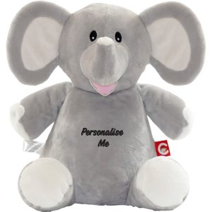 Personalised Embroidered Elephant Soft Toy