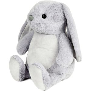Alternative view of Personalised Embroidered Grey Rabbit Soft Toy
