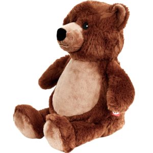 Alternative view of Personalised Embroidered Grizzly Bear Soft Toy