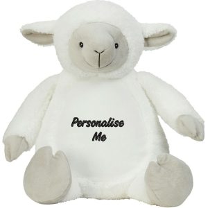 Personalised Embroidered Mumbles Lamb Soft Toy