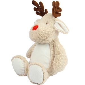 Alternative view of Personalised Embroidered Mumbles Reindeer Soft Toy
