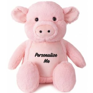 Personalised Embroidered Tummi Pig Soft Toy